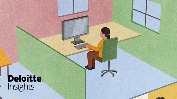 DeloitteCAGovJQ's tweet photo. Moving beyond the job as the organizing construct for work requires a change in what it means to work, how we support it, and how we view workers. Learn what it means for the #futureofwork. #DeloitteInsightsMagazine #FutureOfWork https://t.co/oUVfGhtp8O https://t.co/X8HTnfuHAa