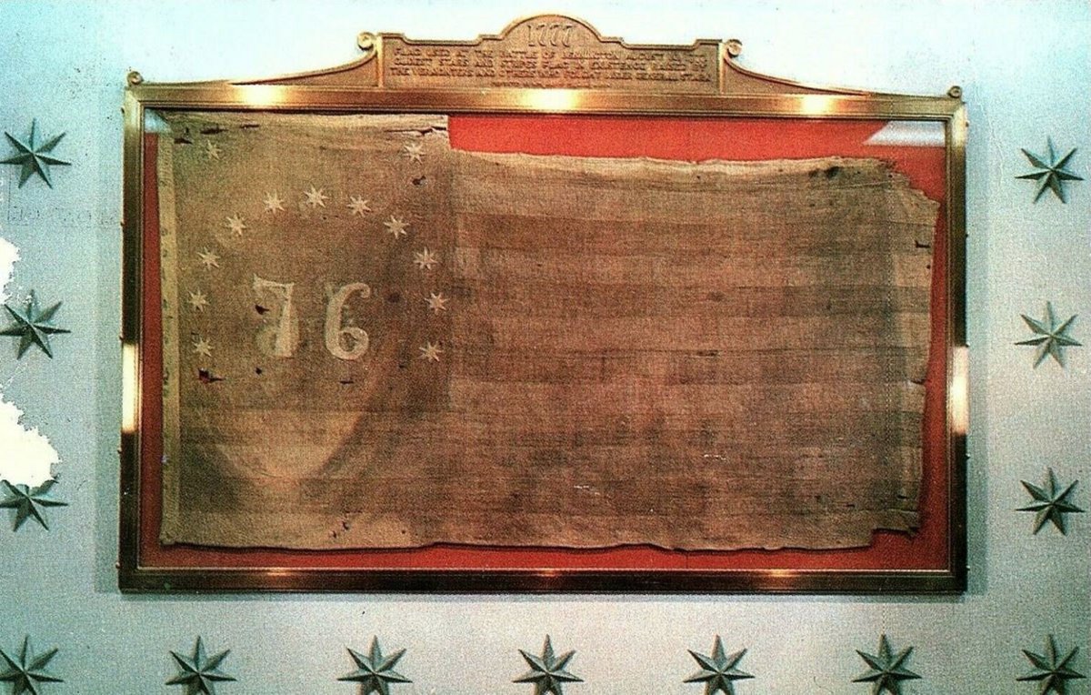 Oldest Stars and Stripes Flag in Existence at the #BenningtonMuseum, in Vermont