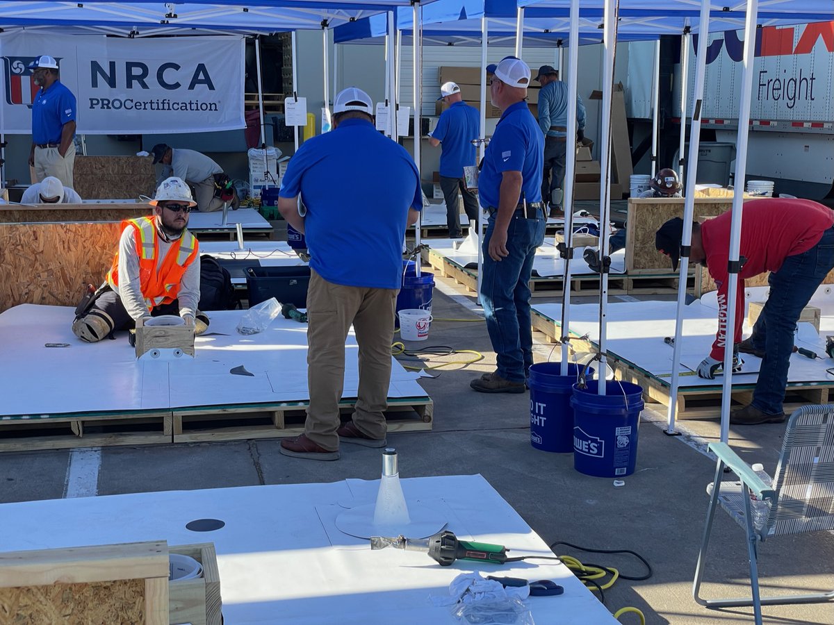 NRCAnews's tweet photo. Today we wrapped up the NRCA ProCertification® event hosted by NRCA member @IBRoof. A huge thank you to IB Roof Systems for hosting and helping to certify the roofing industry! To learn how your workers can become #ProCertified, visit https://t.co/NckFSynK6I! #myNRCA https://t.co/MwhbOxoJjE