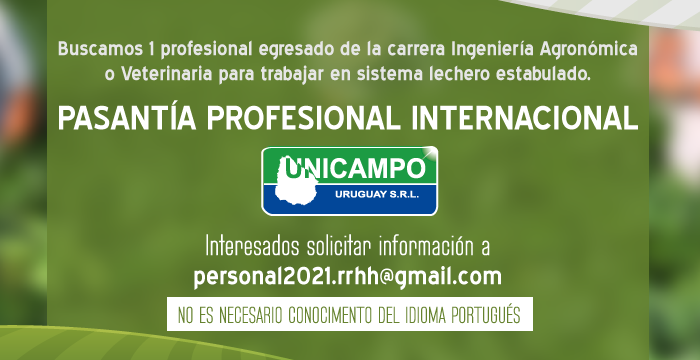 UnicampoU's tweet photo. ¡Te estamos buscando!
Si sos profesional de Agronomía o Veterinaria recién graduado ¡es tu oportunidad!

☑ Minas Gerais, Brasil
☑ Tiempo: 10 meses. Inicio: Octubre
☑ Remuneración acorde al trabajo y posibilidad laboral a futuro. 

📧 personal2021.rrhh@gmail.com 📲 WP 094978775 https://t.co/O9Vug5XH9R
