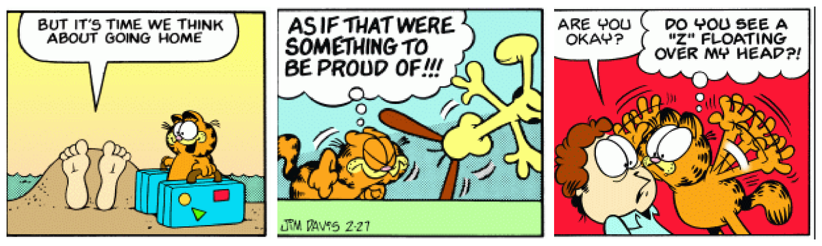 RandomizedGarf's tweet photo. Randomized Garfield comic #17331 using All Punchlines template https://t.co/6oRw9DyOHY