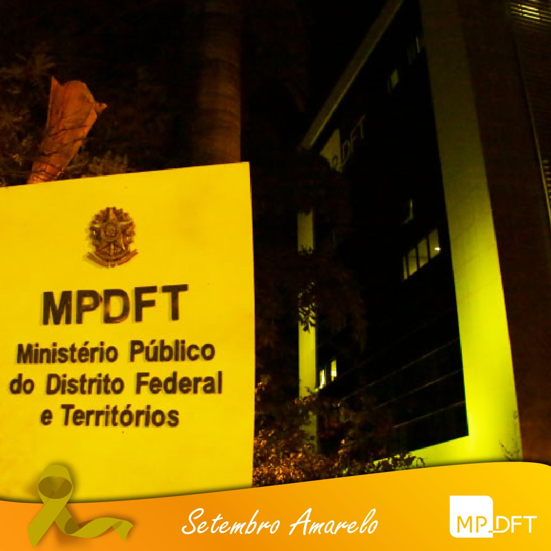 mpdft's tweet photo. 🔆 Este é o mês de se pôr luz para enxergar um tema muito sensível em nossa sociedade: a prevenção ao suicídio e, por isso, a Sede do MPDFT foi iluminada de amarelo.
🌼 Cuidar, escutar e proteger!
#mpdft #setembroamarelo #prevencaosuicidio #valorizeavida #setembroamarelo2022 https://t.co/3CVg1Zuqzi