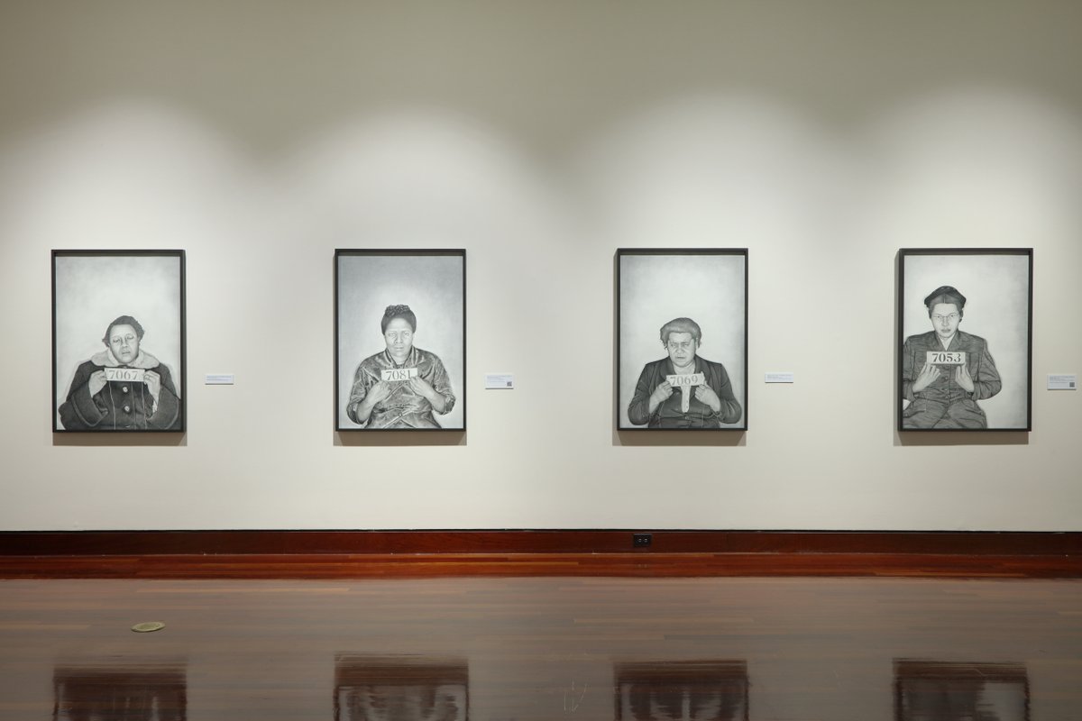 Lava Thomas’s line-stroke drawings, “Mugshot Portraits: Women of the Montgomery Bus Boycott,” depict women who were arrested for participating in the 1955–56 boycott. 

Experience Lava Thomas’s “Mugshot Portraits” series in-person! 

Museum hours: Wed - Sat, 12-5pm.