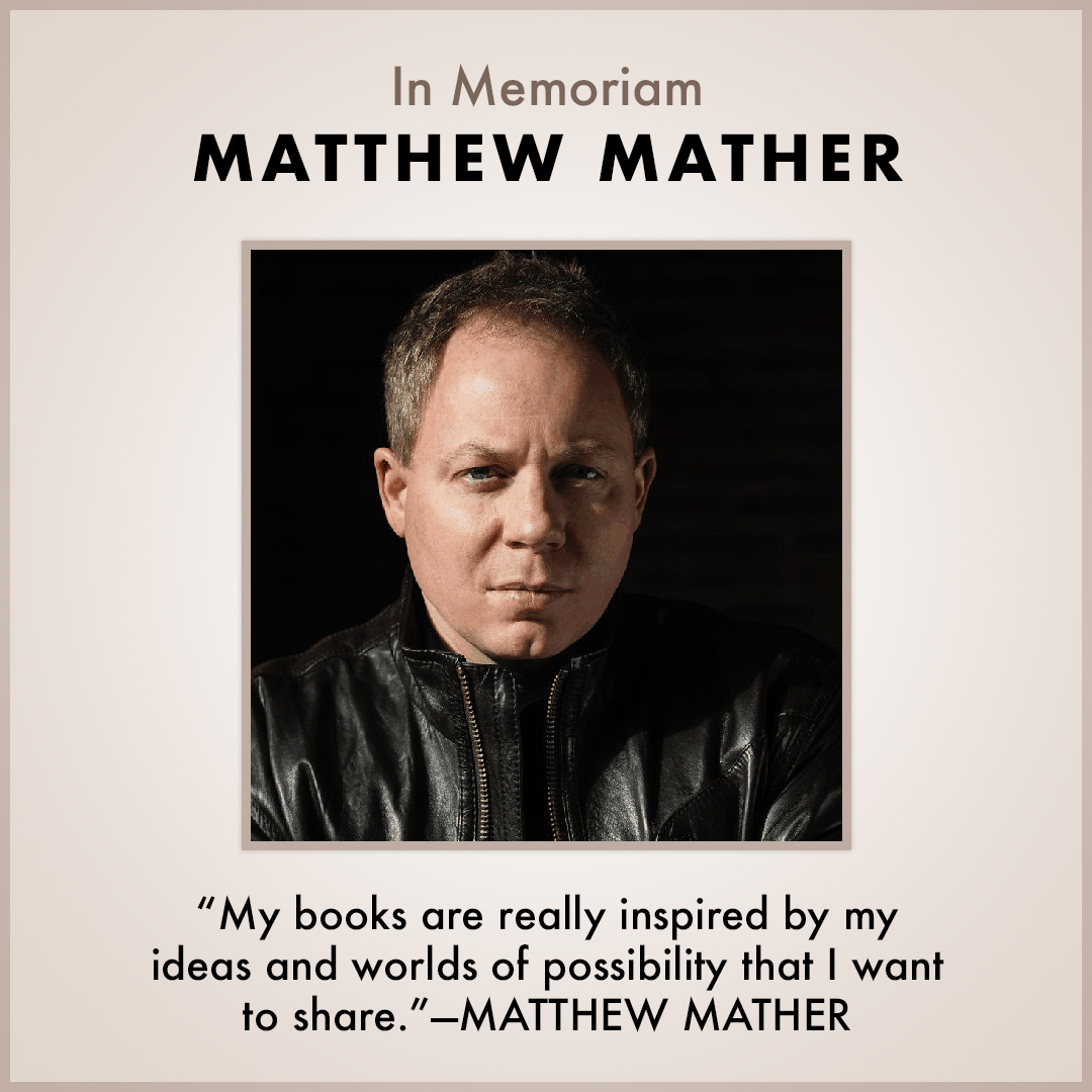 BlackstoneAudio's tweet photo. It is with heavy hearts we share the news that beloved bestselling author and treasured Blackstone family member #MatthewMather / @phuturenews passed away suddenly on September 13, 2022. His spirit lives on through his loving wife, their children, and dearly loved family…(1/3) https://t.co/7qFpfFuXAg