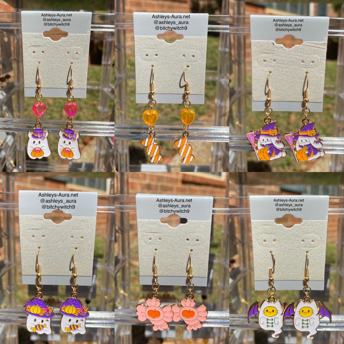 Surprise Halloween Drop!! 

Just in time for October!! 

New Halloween earrings in my shop!! 💗🧡💜

ashleys-aura.net/products/this-…