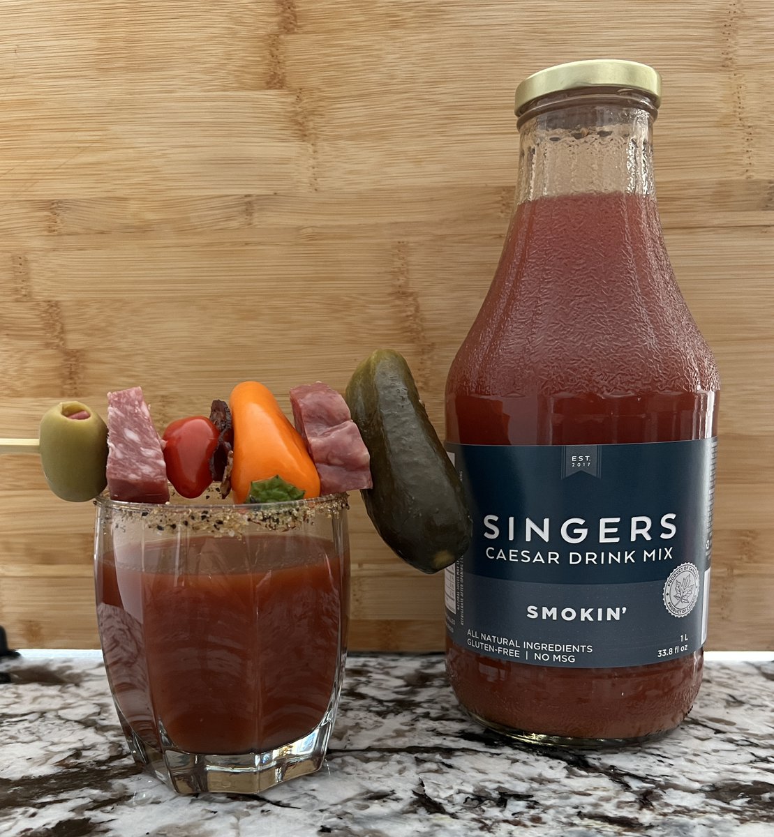 Our Singers' Smokin' Caesar Mix is big, bold and a little bit smoky!

Just like our other mixes this one is perfectly spiced + ready to shake, pour and enjoy!

Available online now, at events across Ontario or visit a local retail location near you

singersmix.com/locations