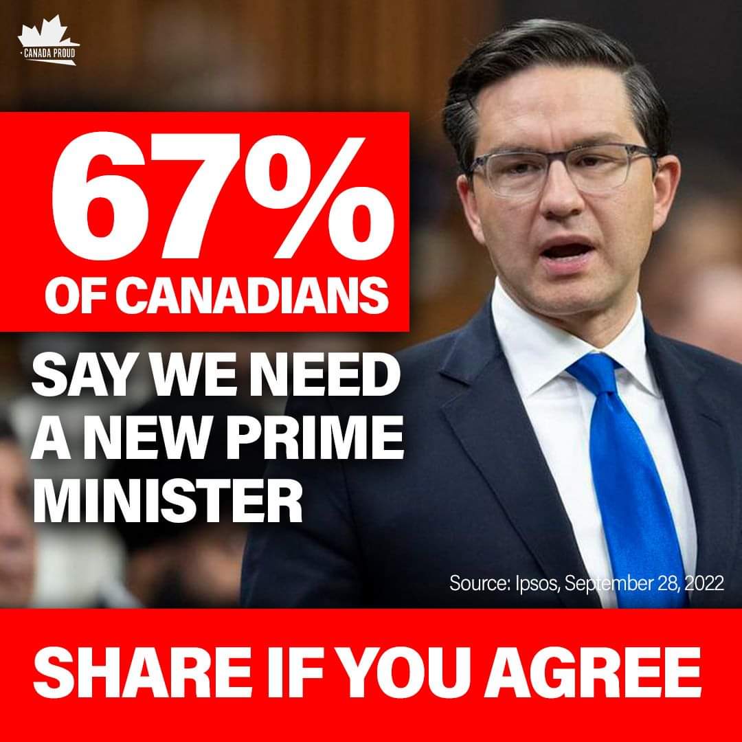 Yes we need a new Prime Minister.
#TrudeauMustGo