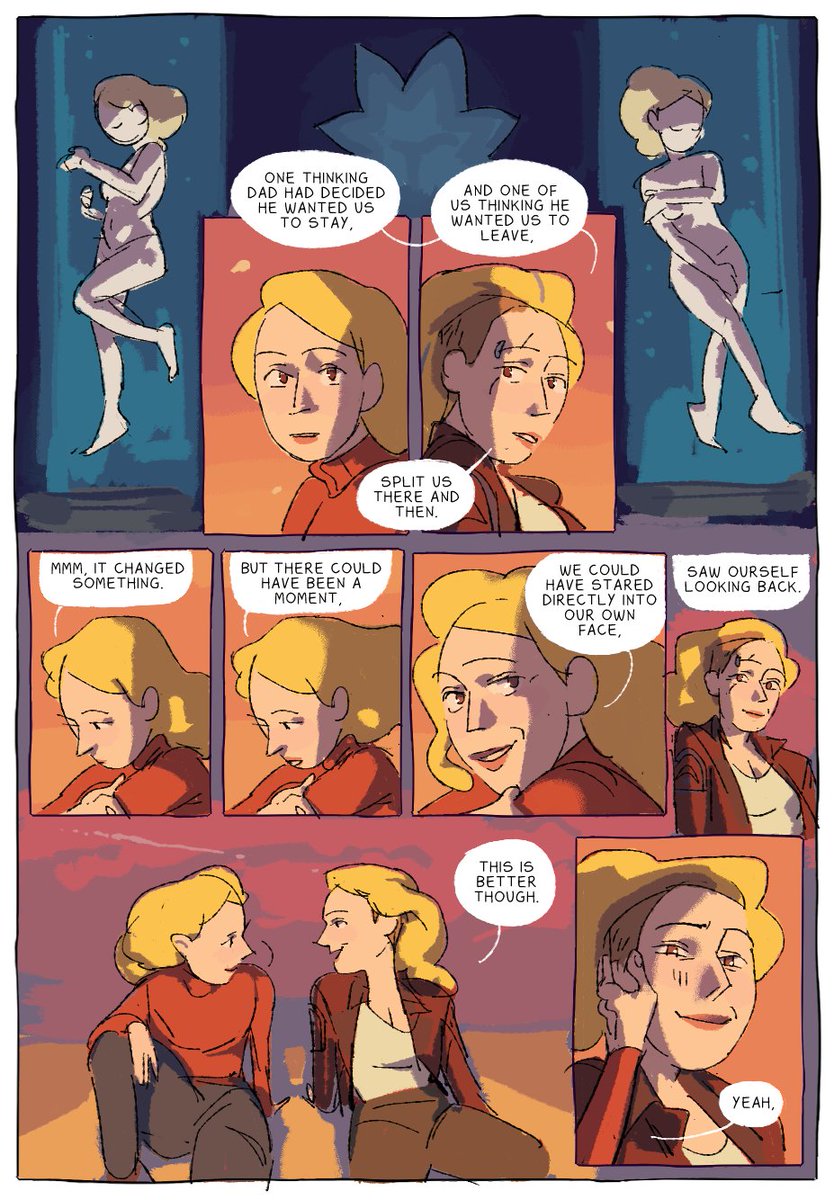 a beth x space beth conversation that ended up making me do a 10 page colour comic........ (1/3) 