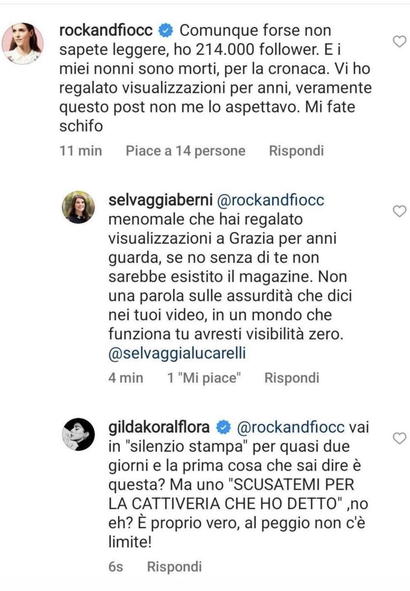 Roberta56572500's tweet photo. Questo il commento (prontamente cancellato) della Sig.ra Torelli sotto un post riassuntivo di Grazia, rivista che ha contribuito al successo della Mary Kondo italiana. Spero che riviste come @Grazia e @VanityFairIt prendano le distanze. https://t.co/6eSlqWKzMD