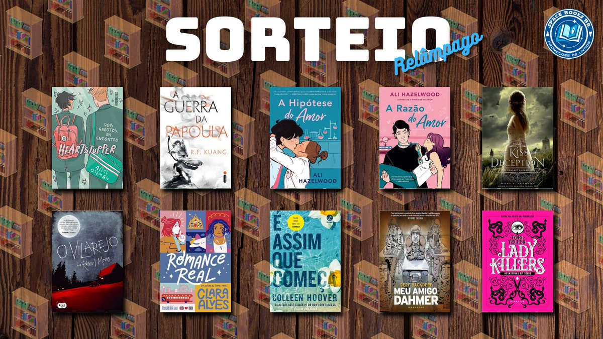 querolivrosbr's tweet image. 📚⚡ SORTEIO RELÂMPAGO ⚡📚

🏆 GANHE UM LIVRO DENTRE AS OPÇÕES [outra escolha é negociável]

REGRAS:
• Dar RT nesse post
• Dar RT no fixado

🗓️  01/10