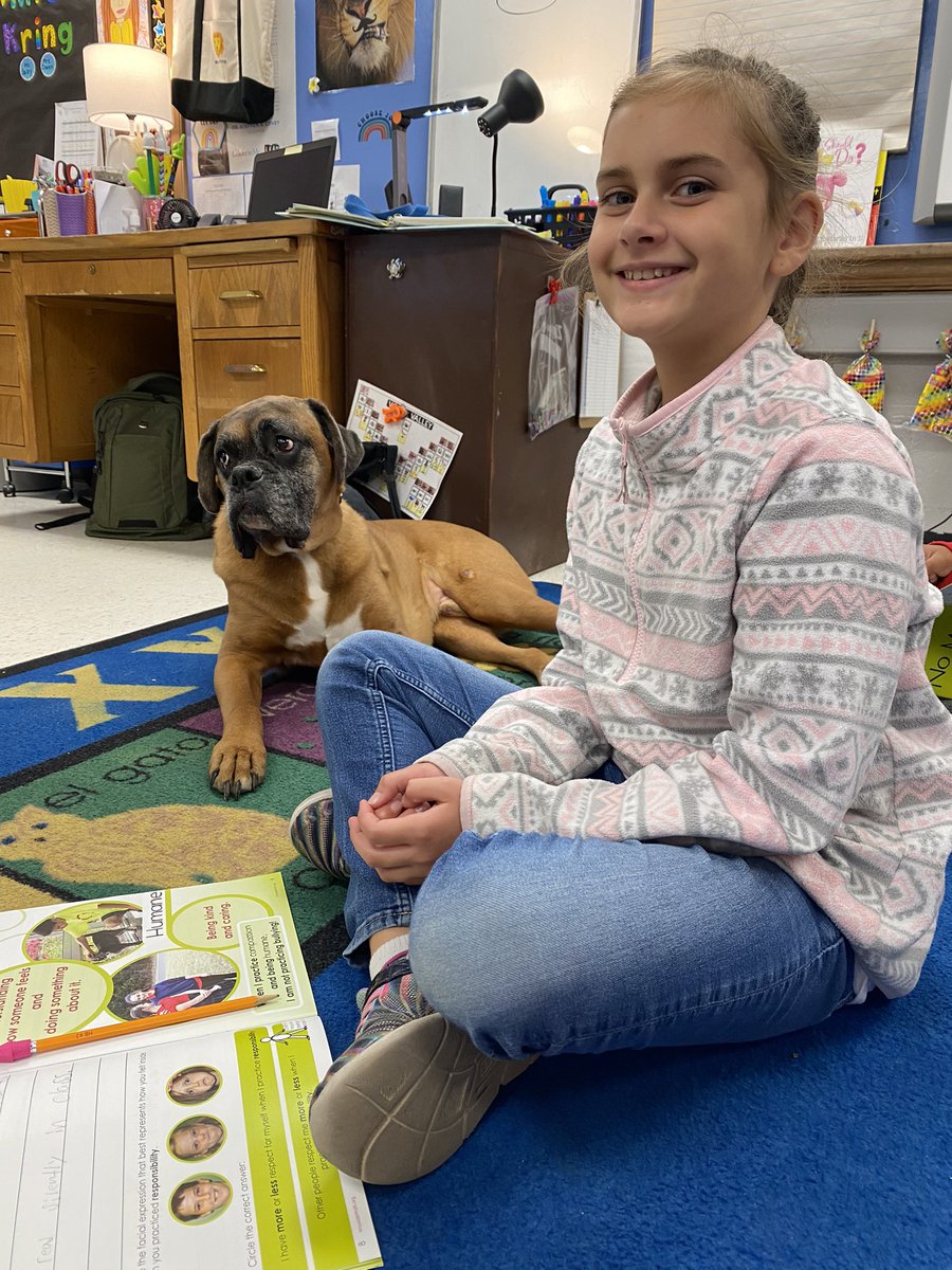 MrsKring's tweet photo. @WaysideWaifs Thank you for loaning us Sampson and Miss HB! π§‘ π We loved the visit! #lufflions #luffpride @ISDSchools https://t.co/5OE9ue8zli