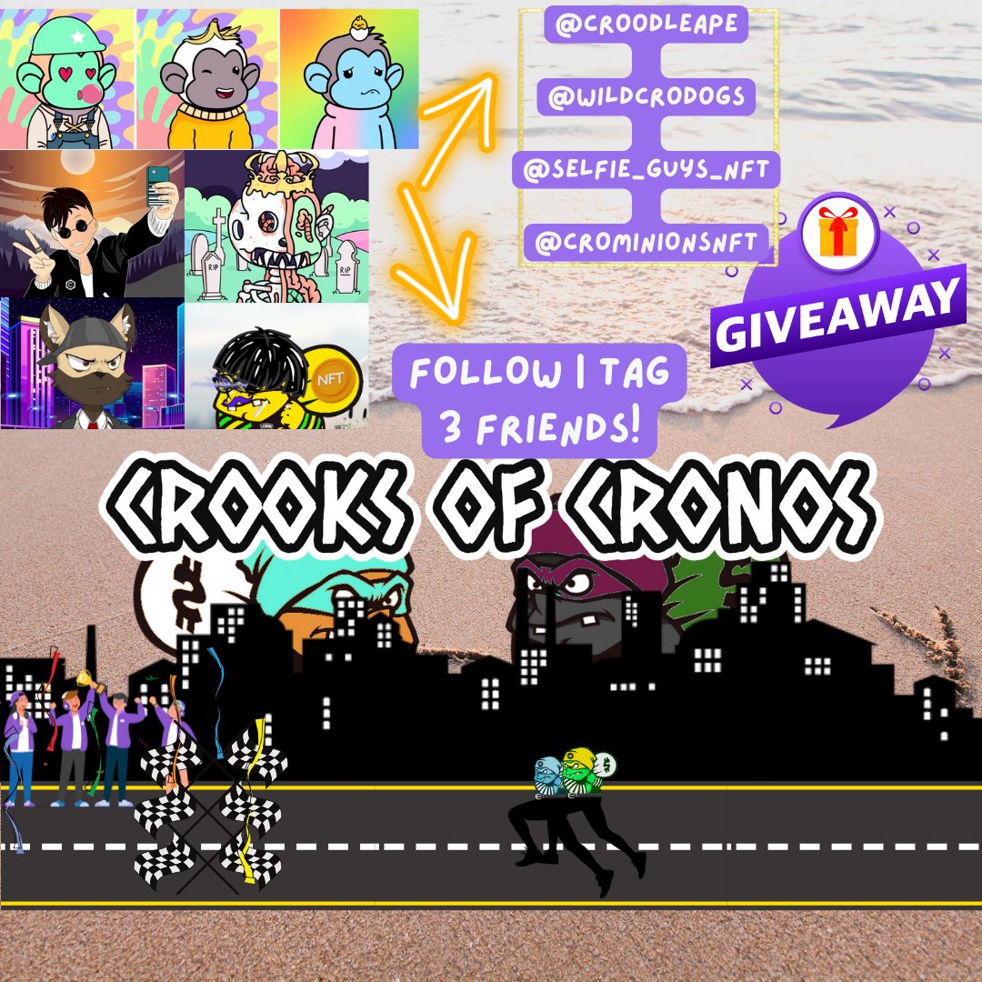 CroCryptoClub's tweet photo. We have teamed up with
@CroodleApe @wildcrodogs @Selfie_Guys_NFT @crominionsNFT
to giveaway 5 #COC #NFTs, 5 #Crobadges NFT, 5 WL for #Selfieguys and 1 #NFT #wildcrodogs and 1 #CroodleApe NFT!
1β£Likeβ€οΈ,Retweetπ,Tag 3 friends!
2β£ Follow All Projects #crofam https://t.co/TrkfueiTUv