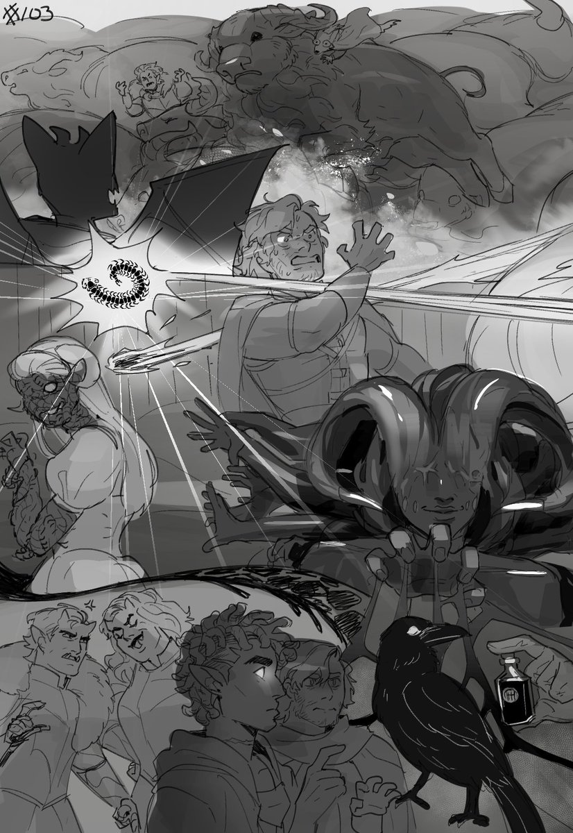 Next batch of DND recaps! these ones I used color to intensify the scene and connect the dots 
#DnD 