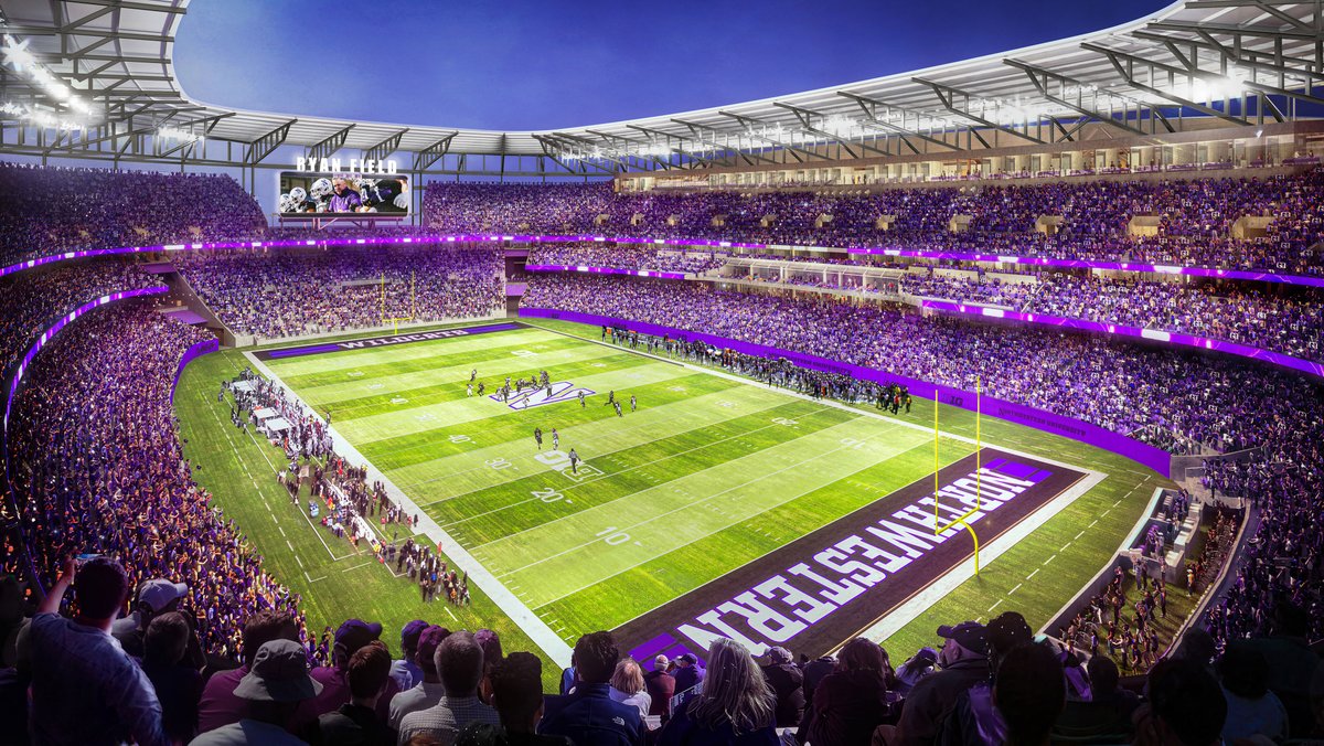 The New Ryan Field will be a best-in-class venue with the premier sightlines and fan experience in college football. 😈 RebuildRyanField.com #GoCats | @NorthwesternU