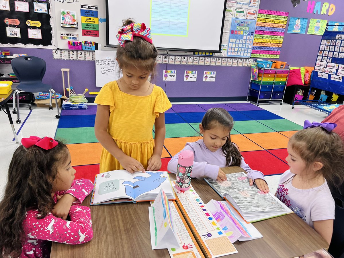 MsHJ15's tweet photo. Such fun meeting our Kinder buddies in @KVMartinez17’s class today! They demonstrated all the characteristics of the Communicator learner profile while reading, introducing themselves and playing a game. My firsties can’t wait for our next get together! @NISD @NISDTomlinson https://t.co/PfxVwTG0eA