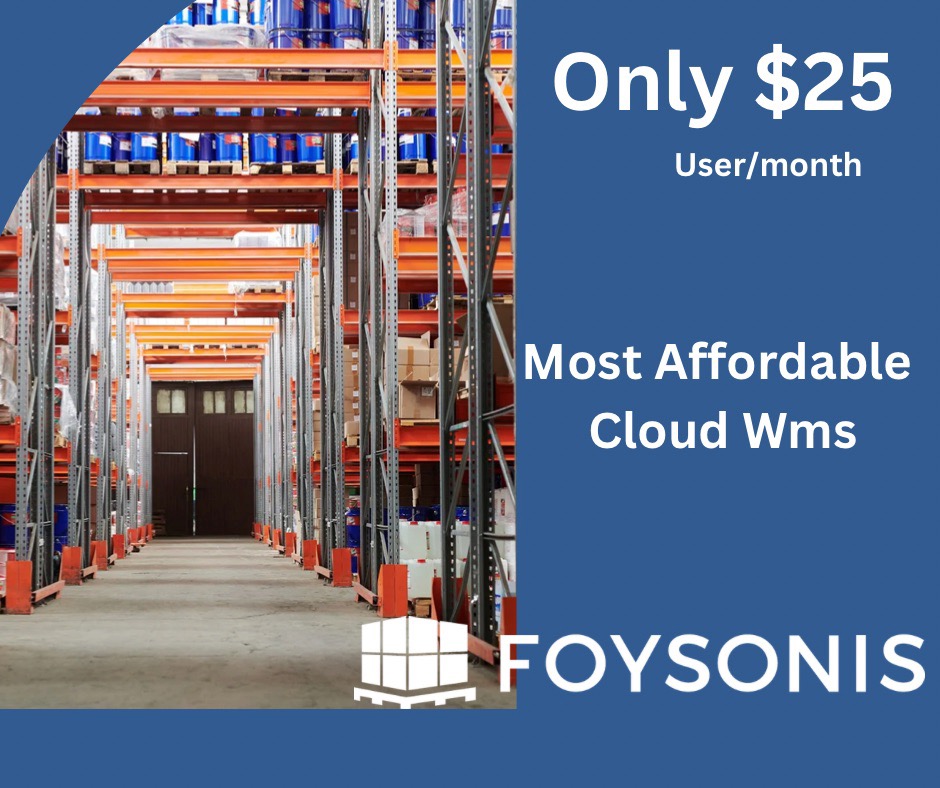 foysonis's tweet image. Only $25/user/month for a modern #wms #cloudwms #foysonis