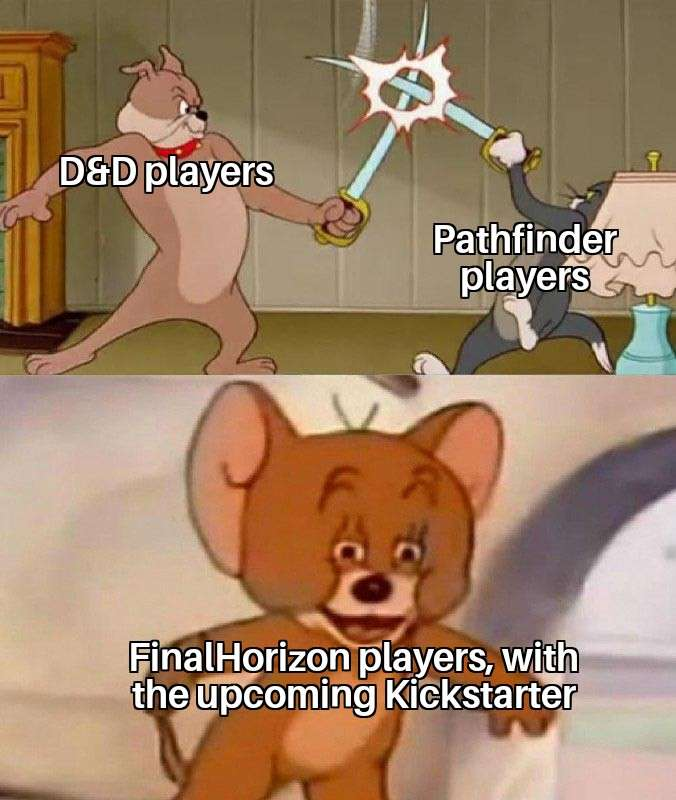 DiceKnightGames's tweet photo. #FinalHorizon #DnD #dnd5e #Pathfinder2e #pathfinder @Wizards_DnD @paizo #rpg #tabletopgames #rpg #ruleslight #nerd #geek https://t.co/XwjW6abwrq