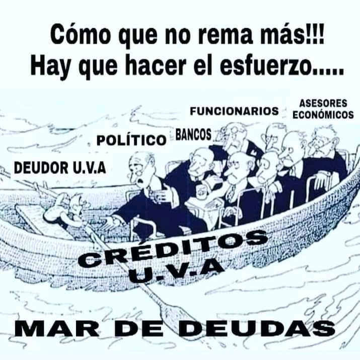 <a href="/DanielaFunez17/">Daniela Funez</a> <a href="/AliAparicioOK/">Alicia Aparicio</a> <a href="/Economia_Ar/">Cuenta</a> <a href="/SergioMassa/">Sergio Massa</a> <a href="/DiputadosAR/">Diputados Argentina</a> <a href="/juliocobos/">Julio Cobos</a> <a href="/marioraulnegri/">Mario Raúl Negri</a> <a href="/LisandroNieri/">Lisandro Nieri</a> <a href="/gerpmartinez/">GERMAN MARTINEZ</a> Índice UVA... UNA RUINA...