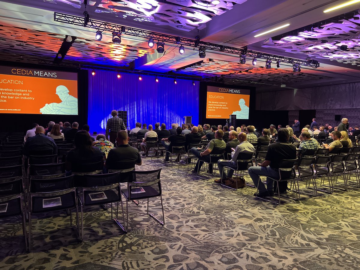 It's almost time for the opening keynote with Guts+Data Creator Greg Durkin!

#CEDIAExpo