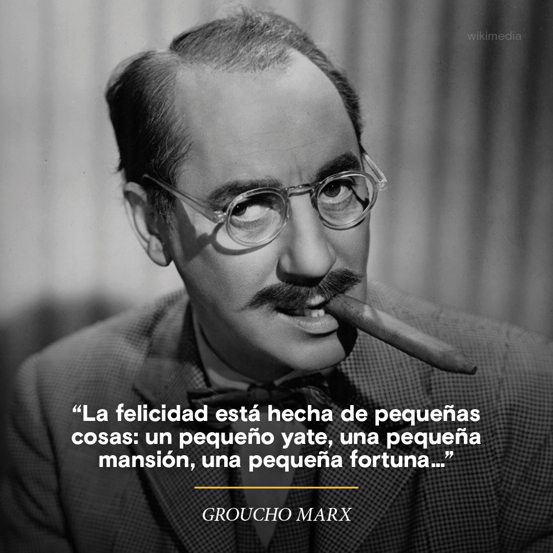 #HoyEnLaHistoria En 1890, nacía el actor, escritor y humorista Groucho Marx. bit.ly/3eVdBDq