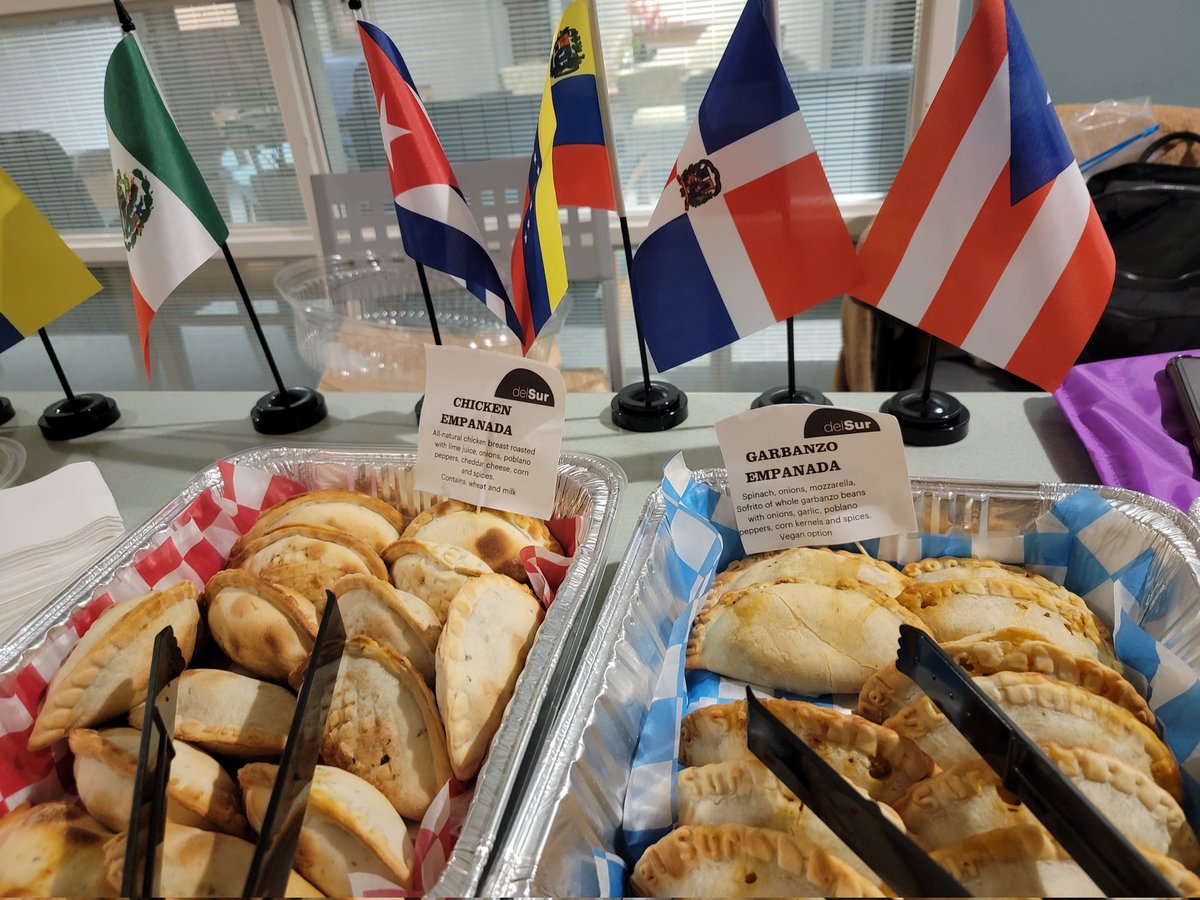 MGHEquity's tweet photo. Thank you #DelSurEmpanadas for the tasty refreshments!
#HispanicHeritageMonth #MGHRaicesLatinas2022 https://t.co/ejWa5ZozVG