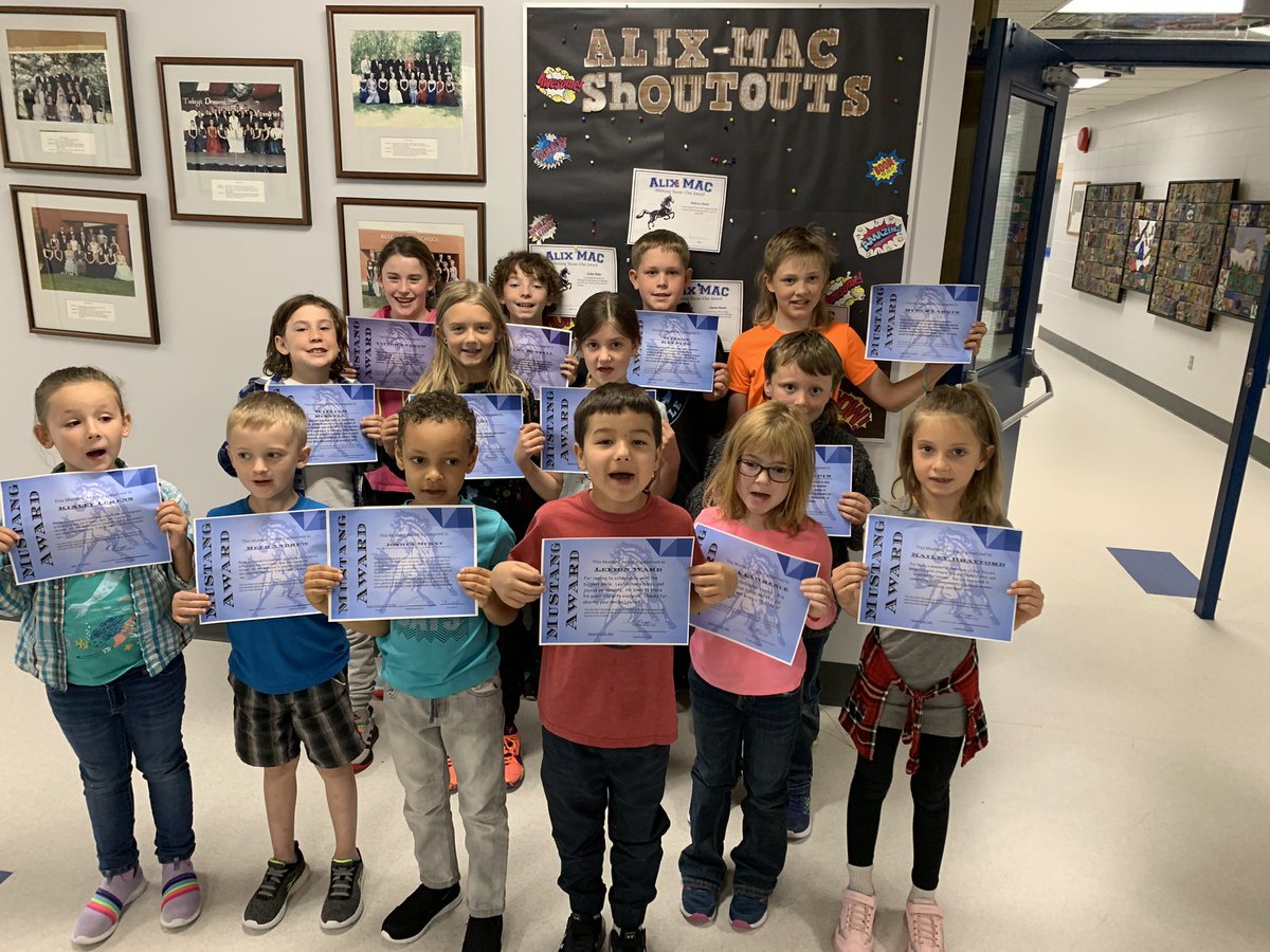 Celebrating student success, way to go Mustangs!!!!@WCPS72 <a href="/AlixMACSchool/">Alix MAC School</a>