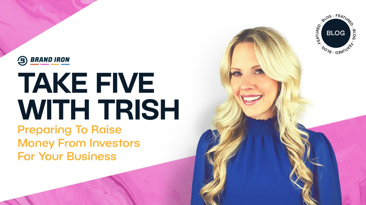 BrandIron's tweet photo. Be sure to check out Trish Meyer, the Founder and Managing Attorney of Meyer Law's new blog post: Take Five with Trish: Preparing to Raise Money from Investors for your Business.
It's up on Brand Iron's website now!
#marketingtips #raisecapital #blog #meyerlaw #brandiron https://t.co/Uz42BwBSuk