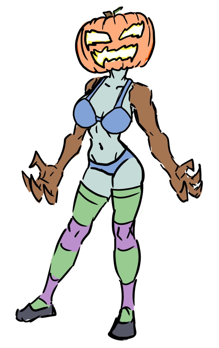 BrendanDoyle75's tweet photo. Pumpkin girl sketch https://t.co/2baPag4zt3