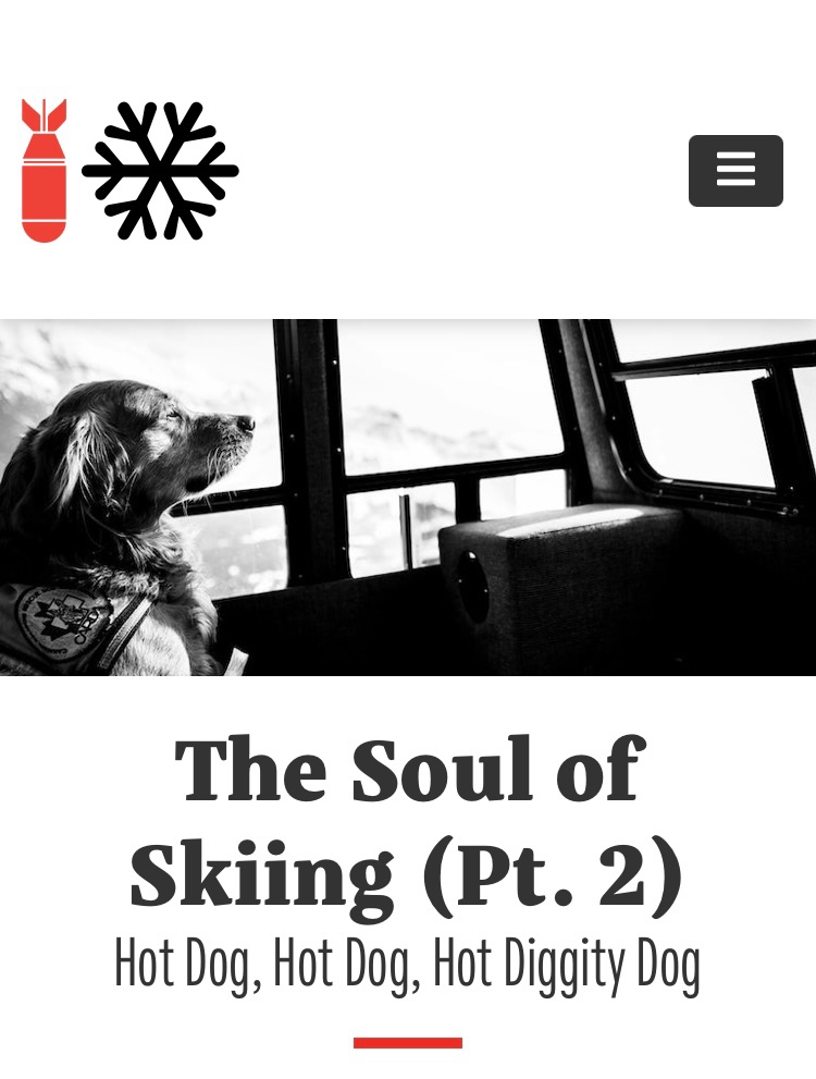 The Soul of Skiing (Pt. 3) - Bomb Snow bombsnow.com/article/hot-do… via @bombsnow