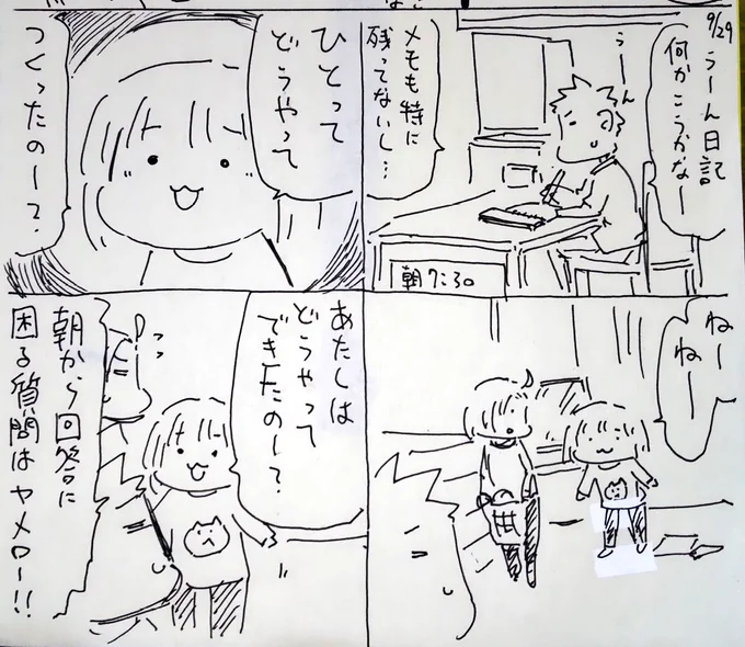 #本日のむすめさん

日記にこまるとき更に疑問を投げかけてくるむすめさんです。(5分前の出来事) 