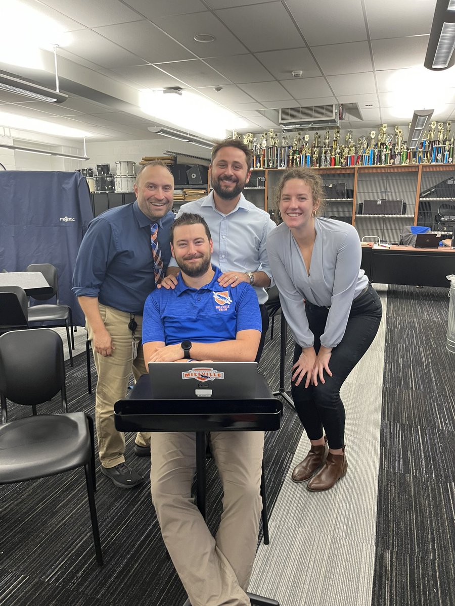 MSHS Tri-M (@mshstrim) on Twitter photo 🎶The <a href="/MillvilleHS/">Millville HS</a> Tri-M society starting the new school year off strong with a wonderful meeting today! Lots of great ideas, discussions, and most importantly, FUN! Thank you to the staff and members for an amazing meeting!🎶
<a href="/DeSantisRob/">Rob DeSantis</a> <a href="/BoltsPrincipal/">Jaime Sutton</a> @millvillesuper 🎶The <a href="/MillvilleHS/">Millville HS</a> Tri-M society starting the new school year off strong with a wonderful meeting today! Lots of great ideas, discussions, and most importantly, FUN! Thank you to the staff and members for an amazing meeting!🎶
<a href="/DeSantisRob/">Rob DeSantis</a> <a href="/BoltsPrincipal/">Jaime Sutton</a> @millvillesuper