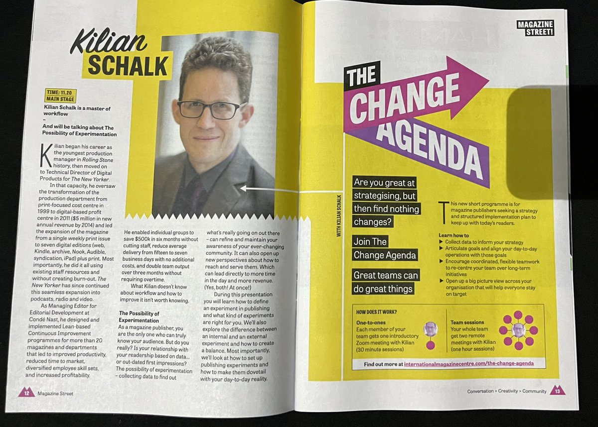 Kilian Schalk (@purplegraykjs) on Twitter photo Having great partners makes working fun. Look at this amazing spread by <a href="/MagazineCentre/"> International Magazine Centre</a> for tomorrow’s (today soon in UK) workshop. Having great partners makes working fun. Look at this amazing spread by <a href="/MagazineCentre/"> International Magazine Centre</a> for tomorrow’s (today soon in UK) workshop.