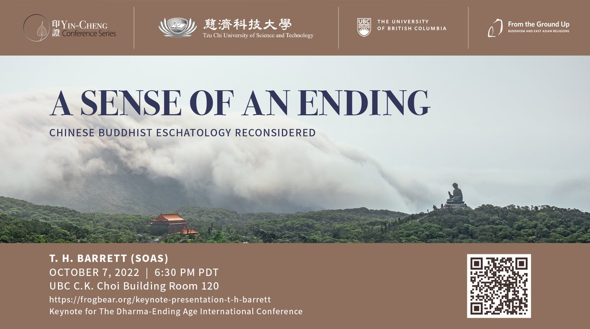 From The Ground Up (@ubcfrogbear) on Twitter photo The conference starts with first keynote by T. H. Barrett <a href="/SOAS_CBS/">SOAS Centre of Buddhist Studies</a> on “A Sense of an Ending: Chinese Buddhist Eschatology Reconsidered”
frogbear.org/keynote-presen… The conference starts with first keynote by T. H. Barrett <a href="/SOAS_CBS/">SOAS Centre of Buddhist Studies</a> on “A Sense of an Ending: Chinese Buddhist Eschatology Reconsidered”
frogbear.org/keynote-presen…