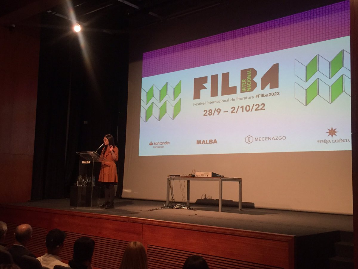 FundacionFilba's tweet photo. Nuestra querida @eugeniazicavo abre el festival destacando la fuerza transformadora de la lectura. #Filba2020 https://t.co/8TRJMWYHsO