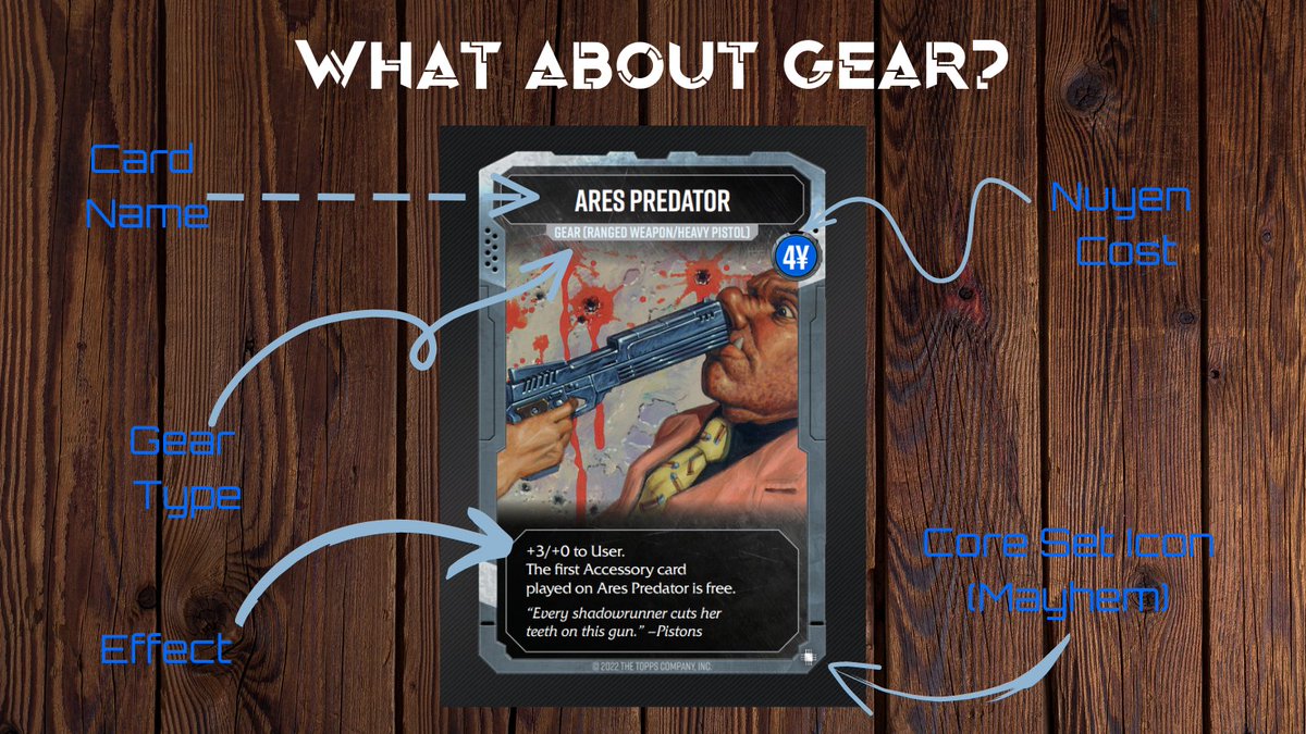 Shadowrun: Edge Zone. We've talked runners, we've talked challenges, now it's time for gear. There's many types of gear, but see below for information common between them. Back here-> ow.ly/er5m50KWpIU