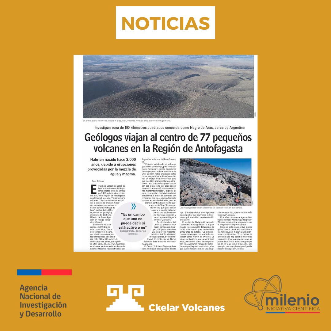FICRvolcanes's tweet photo. Prensa🧾

El Dr. Gabriel Ureta conversó con el diario @lungram sobre la investigación que el equipo de Ckelar Volcanes está realizando en el campo volcánico Negro de Aras, el cual se está estudiando para saber cómo se formaron los volcanes de este campo. https://t.co/O5I5Bh0o19