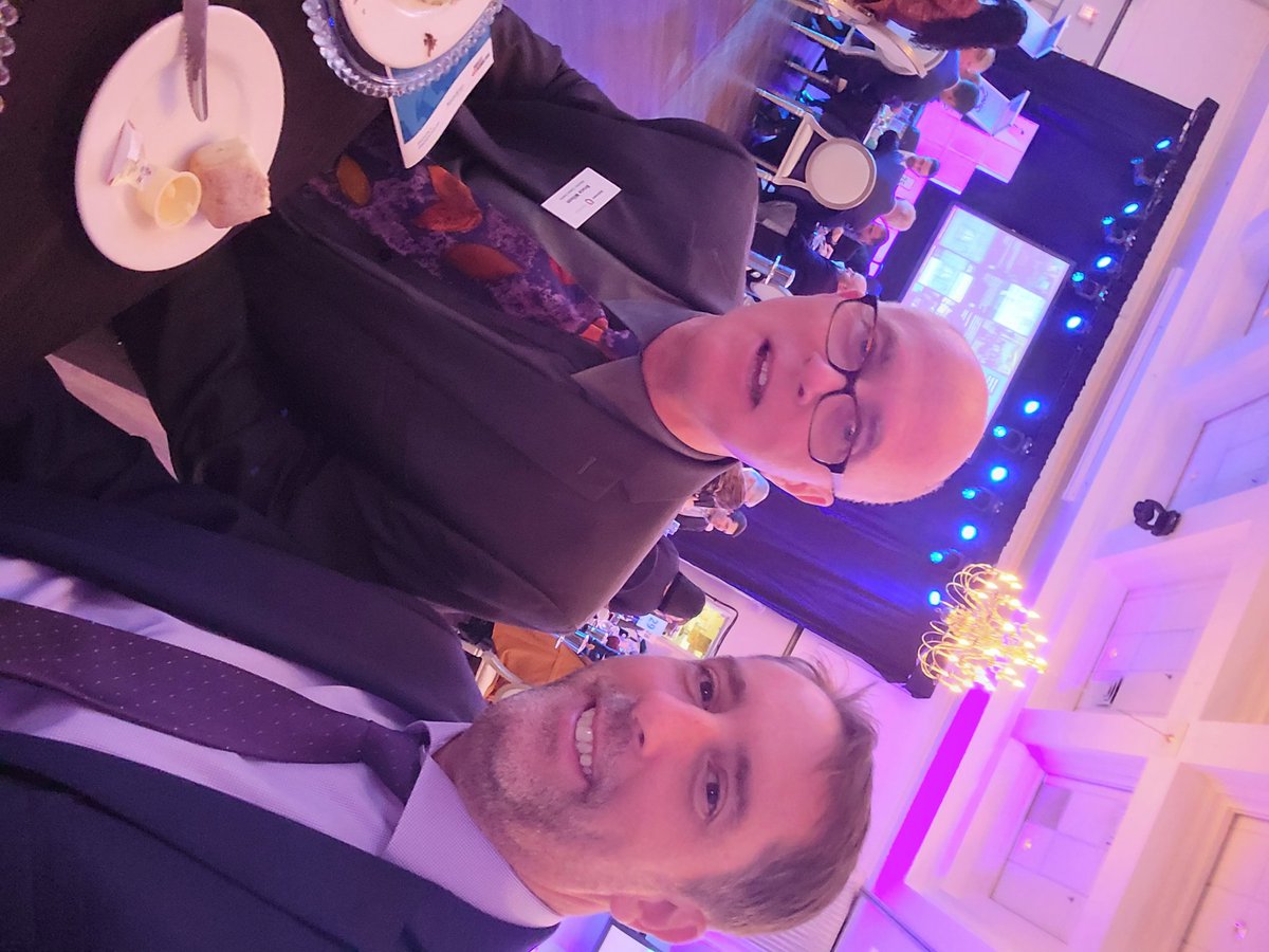 Hanging out with Bruce Wilson  <a href="/glasswheelhouse/">Bruce Wilson</a>  from <a href="/RedeemerUniv/">Redeemer University</a> at this year's 2022 #lionslair22  <a href="/iF_hamont/">Innovation Factory</a> .