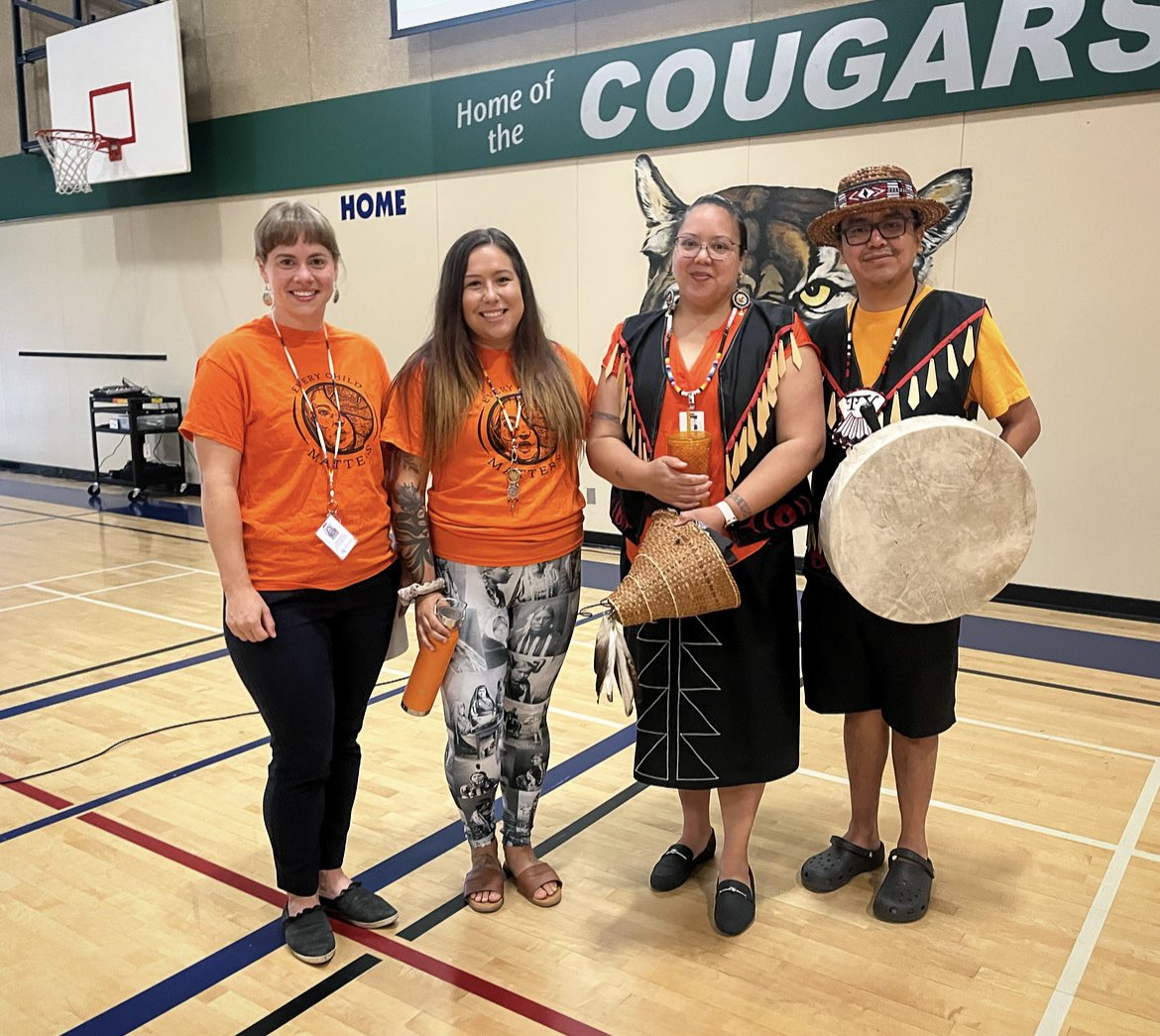 Thankful for these amazing co-workers for their words, teachings &amp; support during a triggering &amp; heavy week. Team work &amp; leaning on one another reminds us of our inner strength. It is ok to feel difficult things. It is ok to lean on one another.🧡 #abbyschools @clayburnmiddle