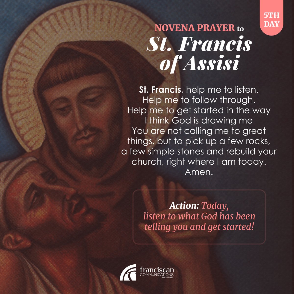 ofmphil's tweet photo. 5th day of the novena to St. Francis of Assisi https://t.co/mQ2dDUOkiZ