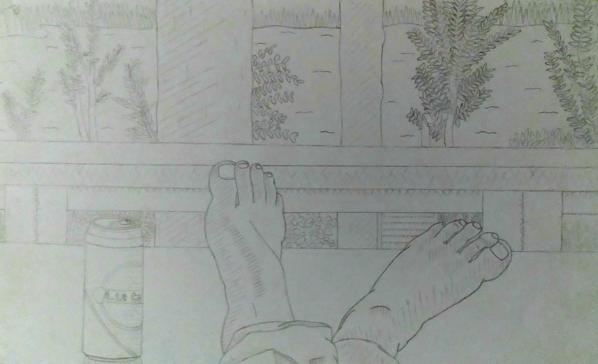 ArtConfusing's tweet image. &quot;Feet Up At The Lake&quot; 11&quot;×14&quot; Handdrawn Pencil &amp;amp; Colored Pencil-ConfusingArt
#confusingart #art #feetup #beer #lake #portrait #portraitart #handdrawn #pencildrawing #relaxing #artist #myart #newart #ArtistOnTwitter #drawing #commisionart #foryou #FYP #Finland #nature #lakeview