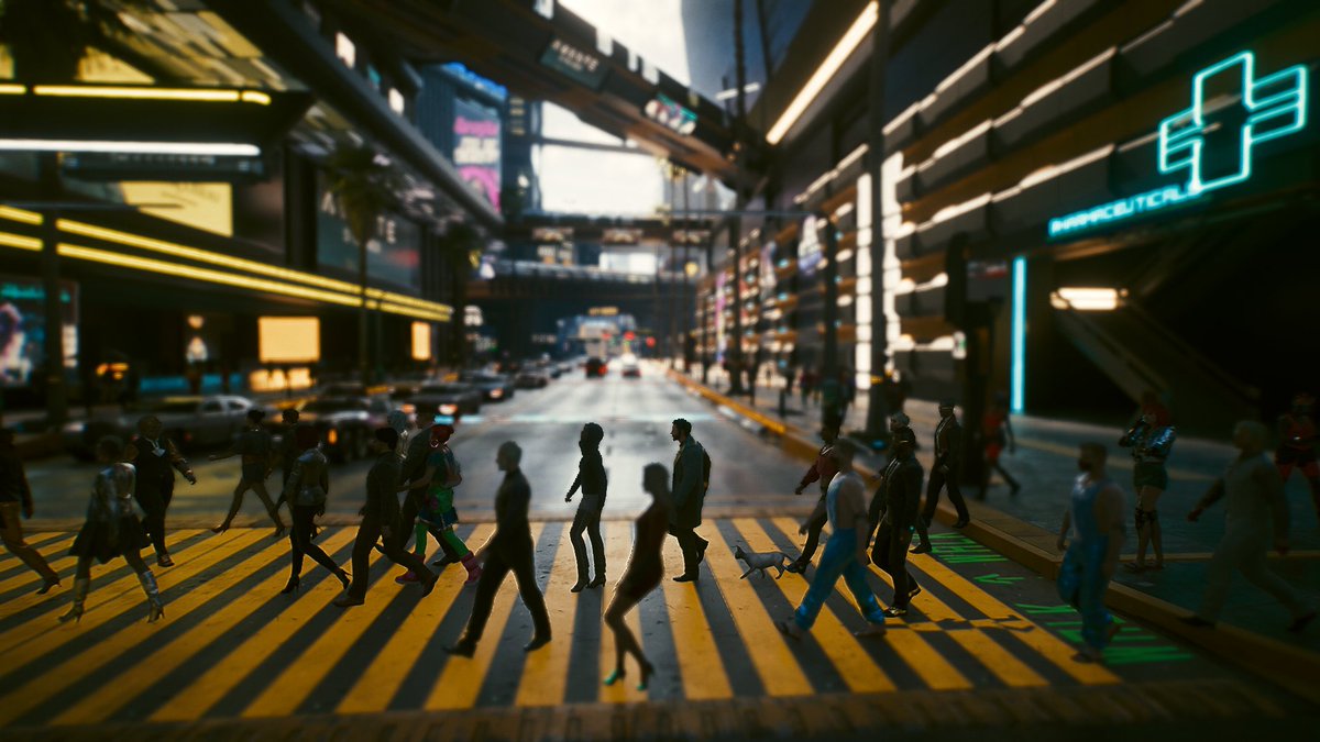 stevecherf's tweet photo. @CyberpunkGame Just a man and his cat, walking the mean streets of Night City. https://t.co/MSOStD9V6P