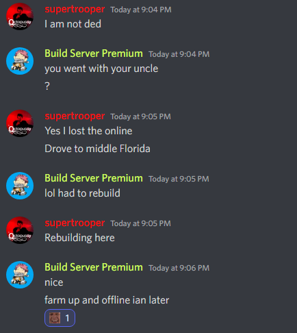 When your <a href="/playrust/">Rust</a> teammates live in Florida during the hurricane...