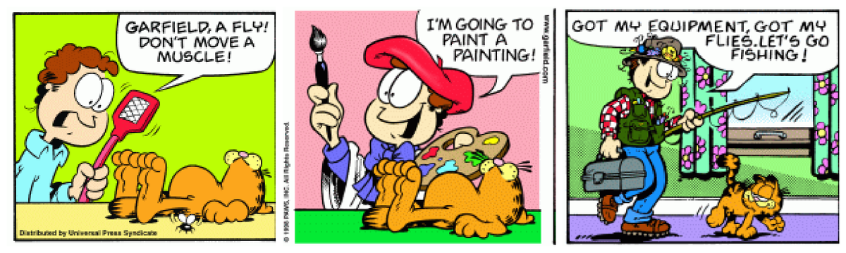 RandomizedGarf's tweet photo. Randomized Garfield comic #17337 using True Random template https://t.co/H86ezWozeh