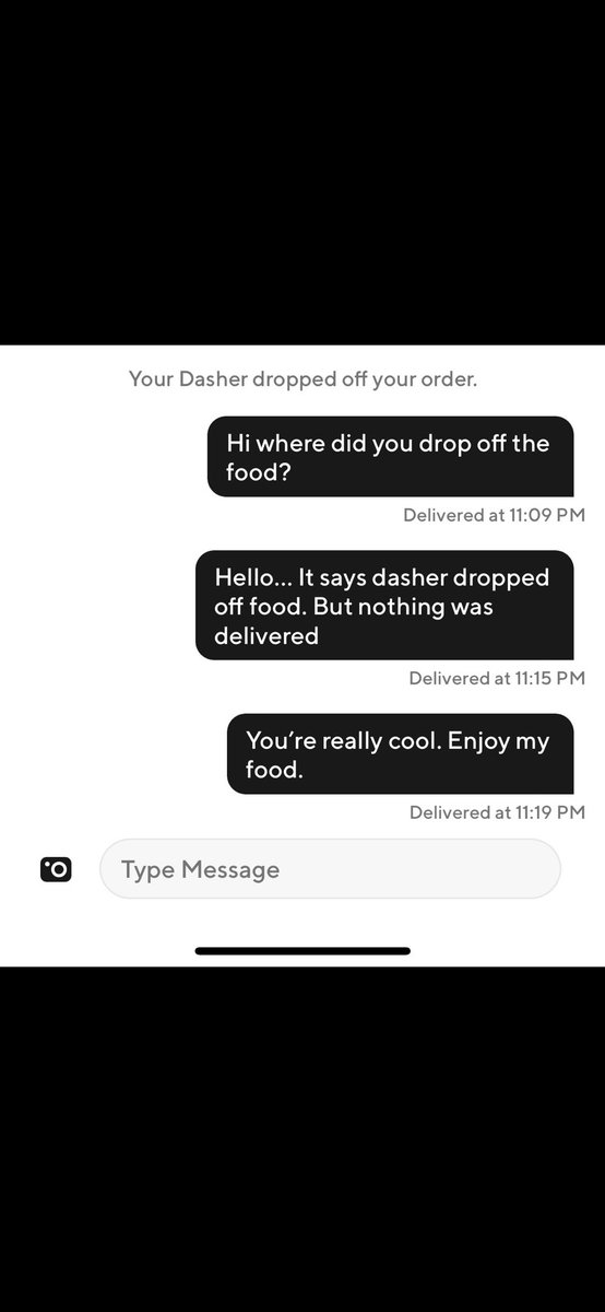skye_acho's tweet photo. @DoorDash I hope your dasher Shaneka enjoyed MY food and MY tip😠 horrible service. They need to be fired. Pizza rolls for dinner it is… #doordash https://t.co/7YOPfV93y4