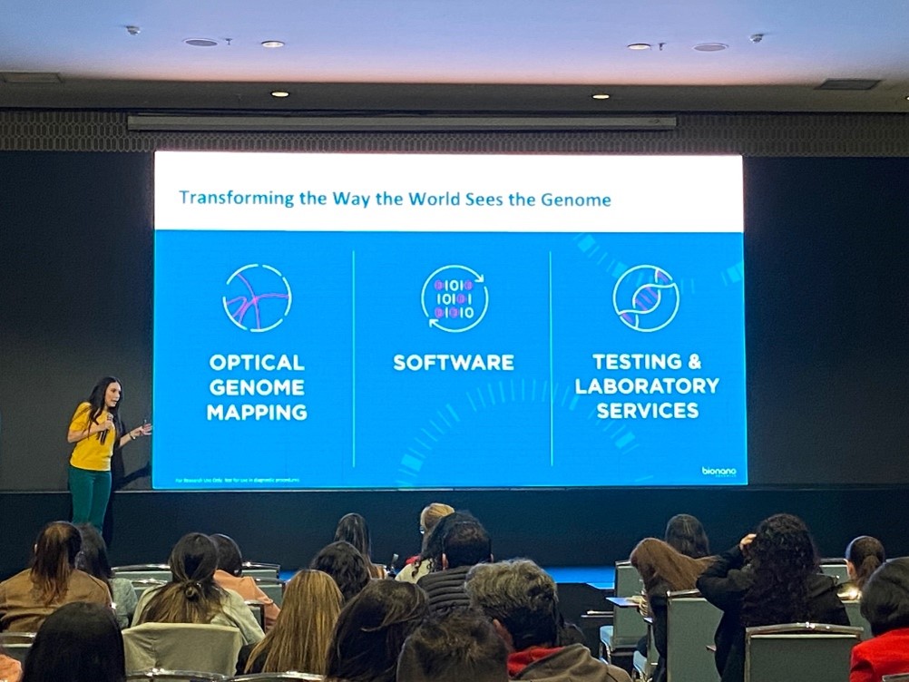 bionano's tweet image. We are excited to be in Bogota, Colombia to present Bionano solutions, including our platform agnostic NxClinical software for analysis of genomic data, during Illumina's array-focused workshop at @acmgencol symposium. #cnv #arrays #microarrays #bioinformatics