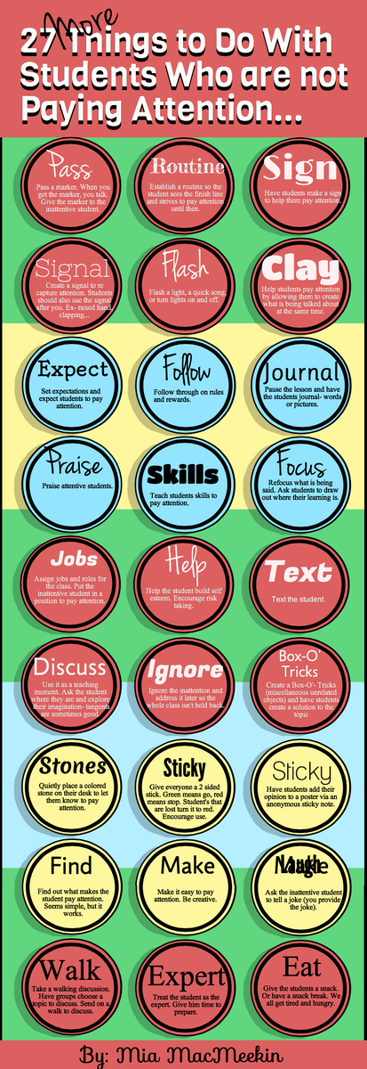 Have students that aren't paying attention? @<a href="/bynijerihydi/">Mia MacMeekin</a> has 27 more ideas for you to try!

bit.ly/3xZICSL  #teacherlife #edu #teaching #k12