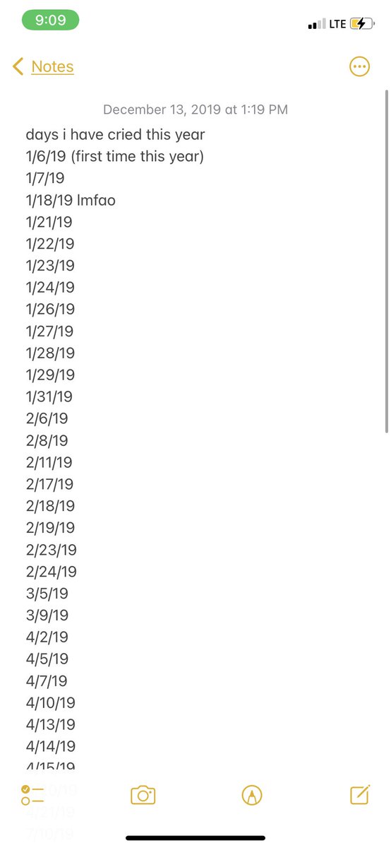 remember in 2019 when i recorded every day that i cried
