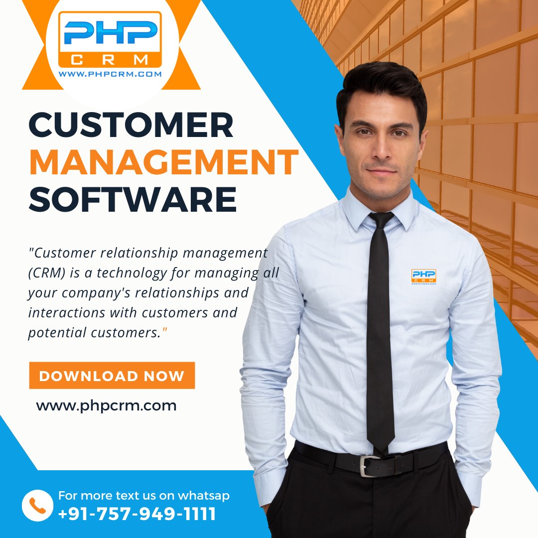 CrmPhp's tweet photo. Customer Management Software
https://t.co/gzzgflMmpL
CRM Demo
https://t.co/QrXkwXt3QD
Download CRM
https://t.co/TRBw7Z2OGh
#downloadcrm #crmsoftware #freecrm #crmdemo #crm #crmsystem #phpcrm #topcrm #onlinecrm #CustomerManagementSoftware #CustomerManagement https://t.co/eVos20q5ea