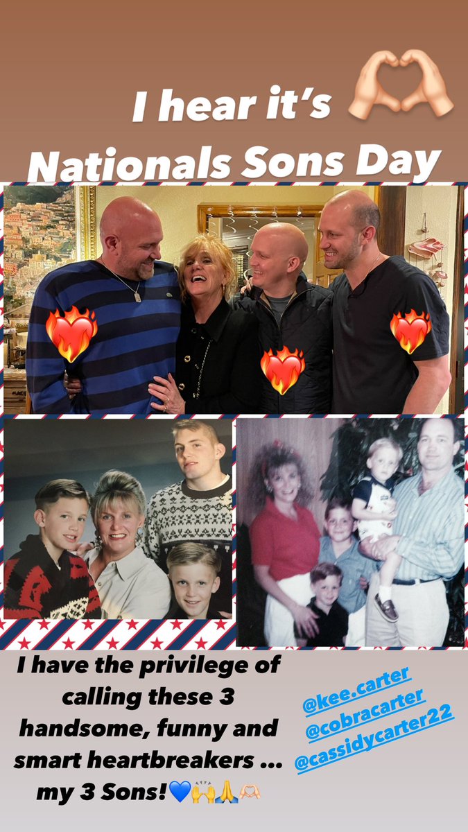 “My 3 Sons” love them like no other…. Happy National Sons Day!