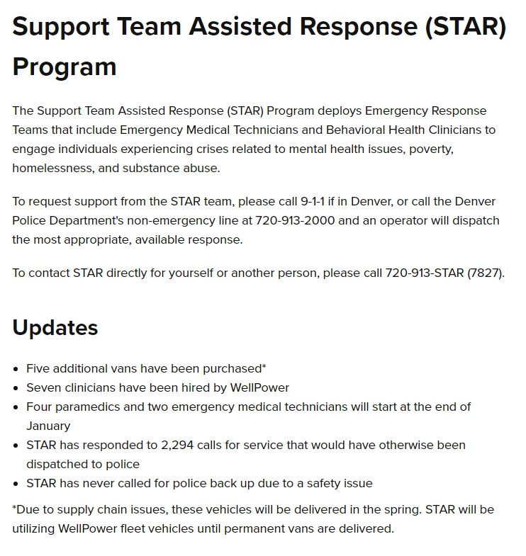 Denver Star Program The Serfs on Twitter: